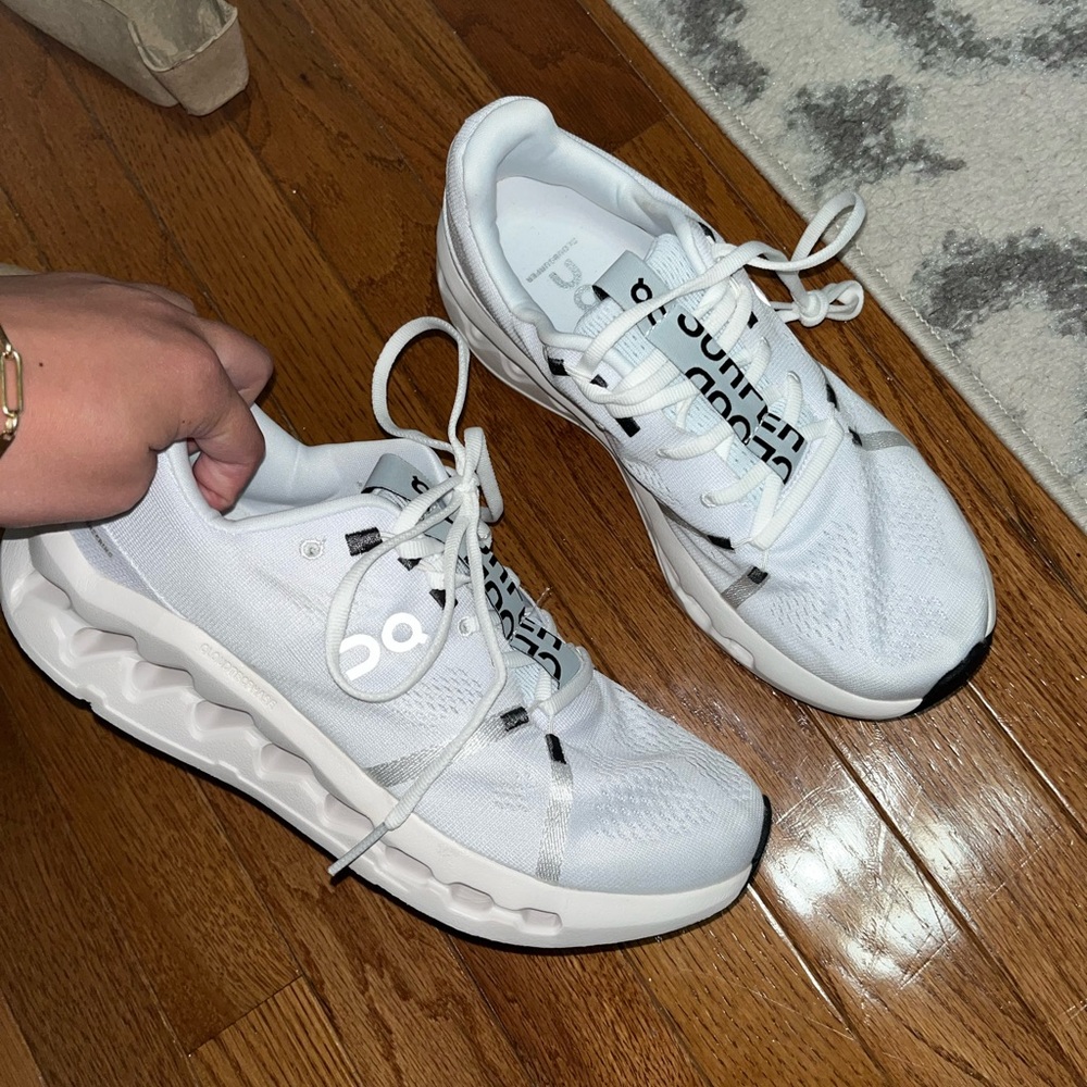 On Cloudsurfer White Sneaker Tennis Shoe